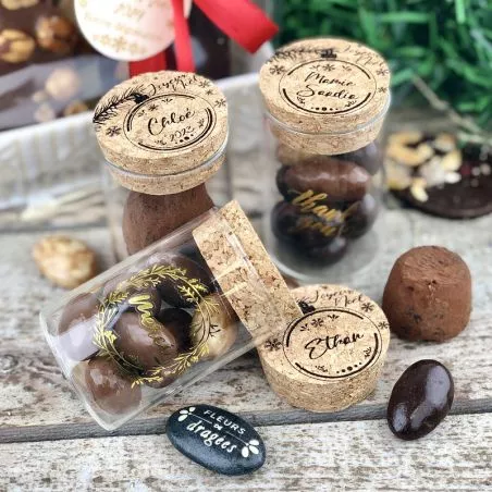 Éprouvette chocolat Noël personnalisée - Nominative Éprouvette chocolat Noël personnalisée - Nominative