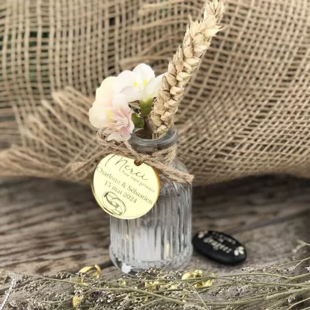 6 Étiquette à dragées mariage Miroirs personnalisées Merci 6 Étiquette à dragées mariage Miroirs personnalisées Merci