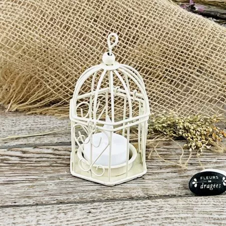 Cage oiseau Bougeoir - hexagonal Cage oiseau Bougeoir - hexagonal