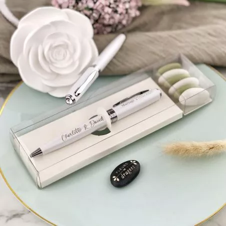 Témoin mariage Dragées - Pack Stylo personnalisé Témoin mariage Dragées - Pack Stylo personnalisé