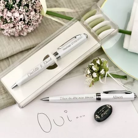Demande témoin mariage - Pack Stylo personnalisé Demande témoin mariage - Pack Stylo personnalisé