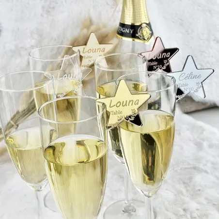 Marque Verre Etoile personnalisé - Champêtre Marque Verre Etoile personnalisé - Champêtre